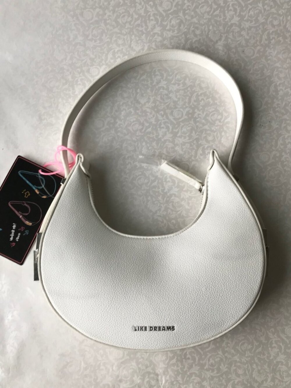 LIKE DREAMS Vegan leather women's  Crossbody Small bag "Front has 2 stain"